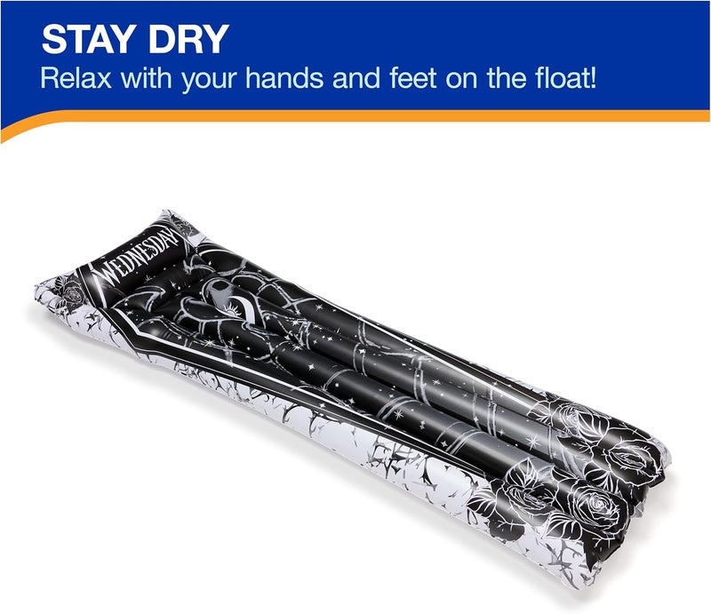 SwimWays Wednesday Swim Tube Pool Float, Inflatable Pool Floats & Kids Pool Toys, Swimming Pool Accessories & Beach Essentials for Teens Aged 14 & Up - Image 3